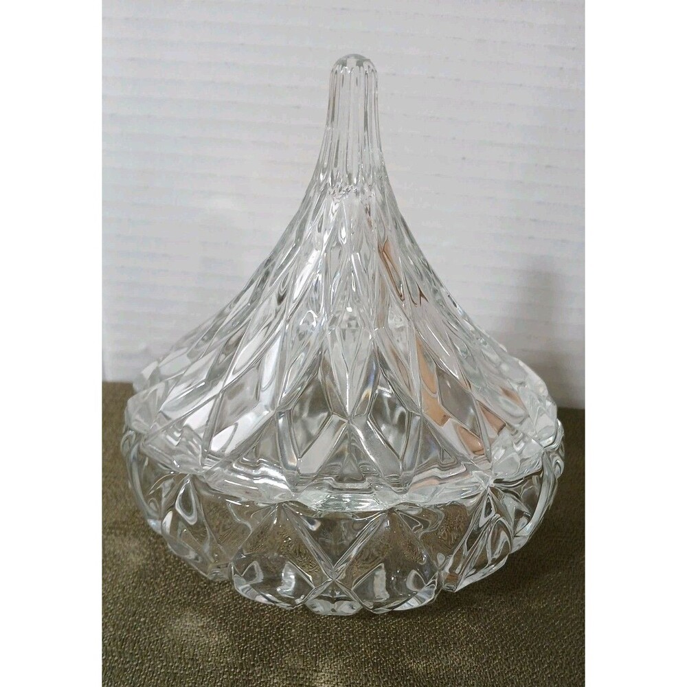Crystal Hershey Kiss Covered Candy Dish by Godinger